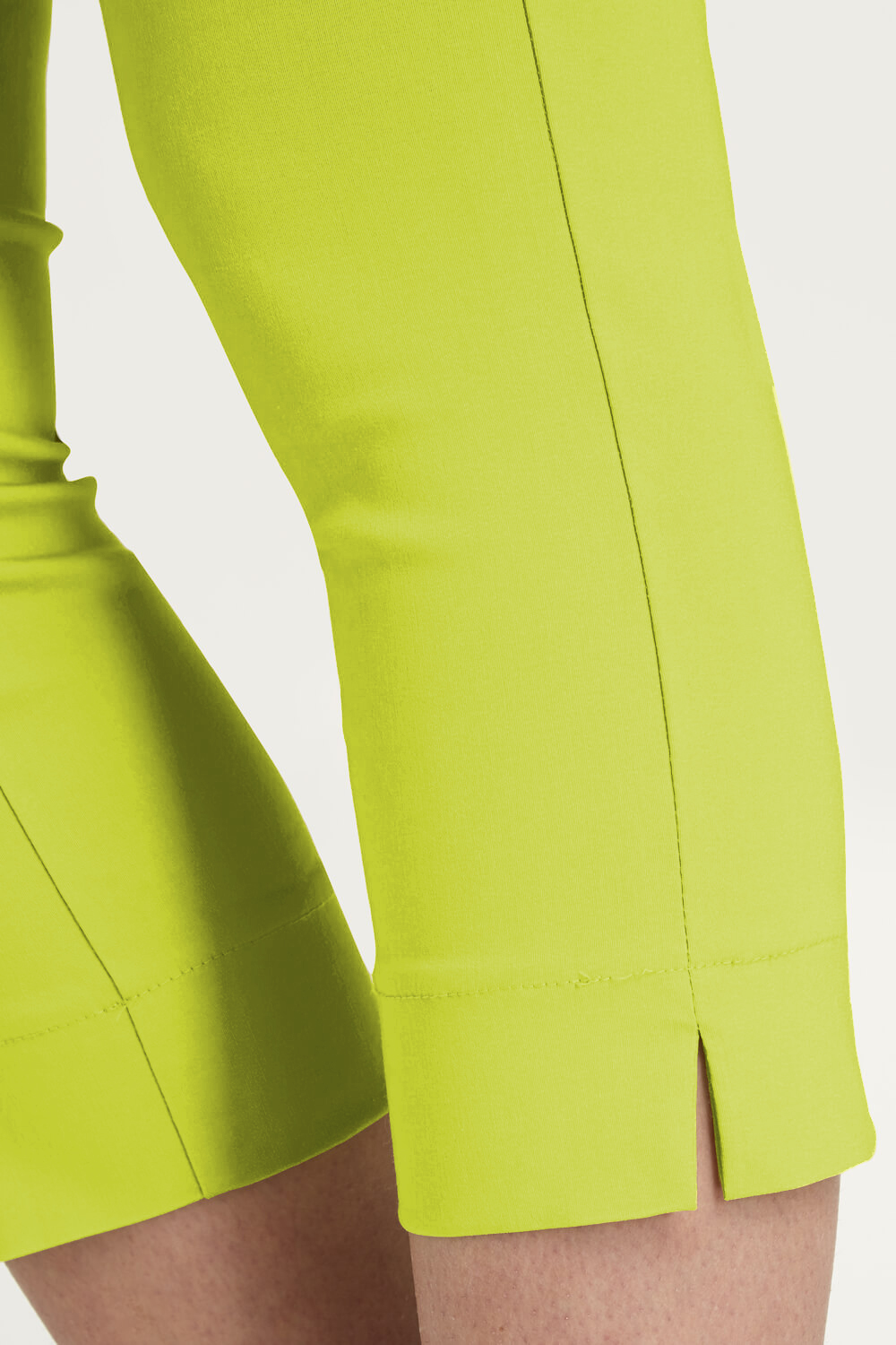Lime Cropped Stretch Trouser, Image 4 of 5