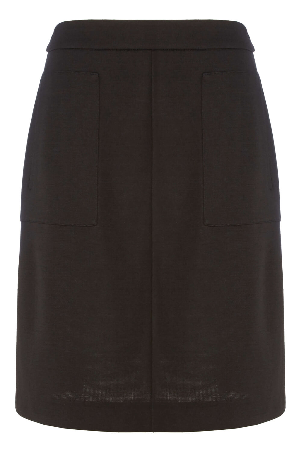 Textured Ponte Skirt in Black - Roman Originals UK