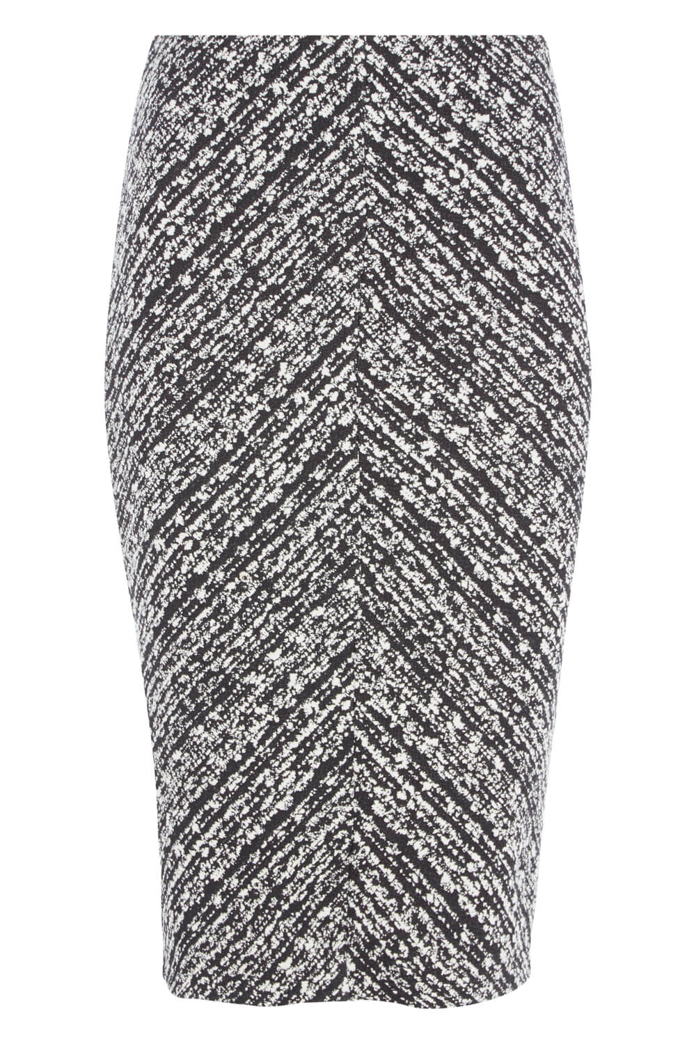 Charcoal Textured Chevron Skirt, Image 4 of 4