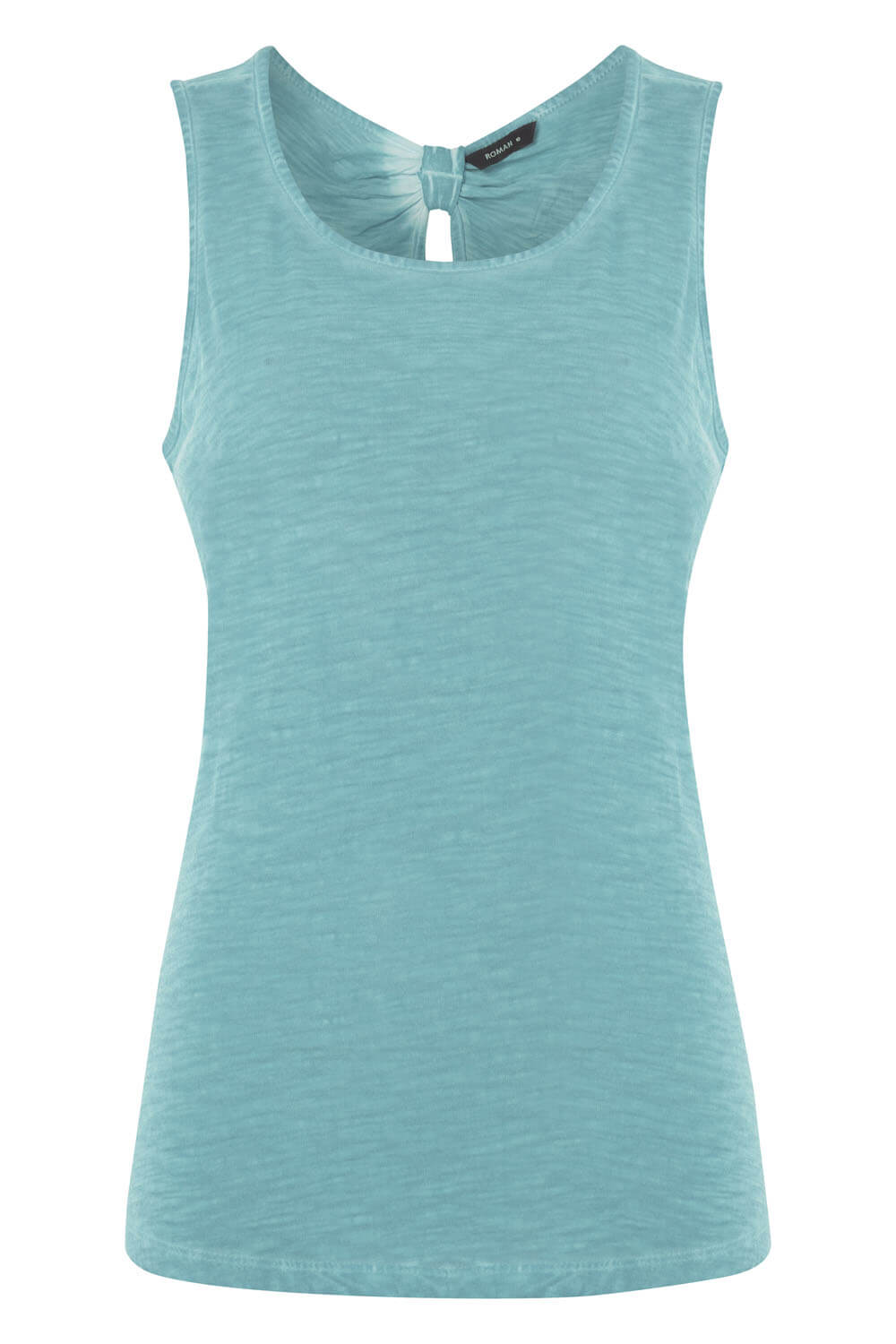 Bow Back Vest Top in Turquoise - Roman Originals UK