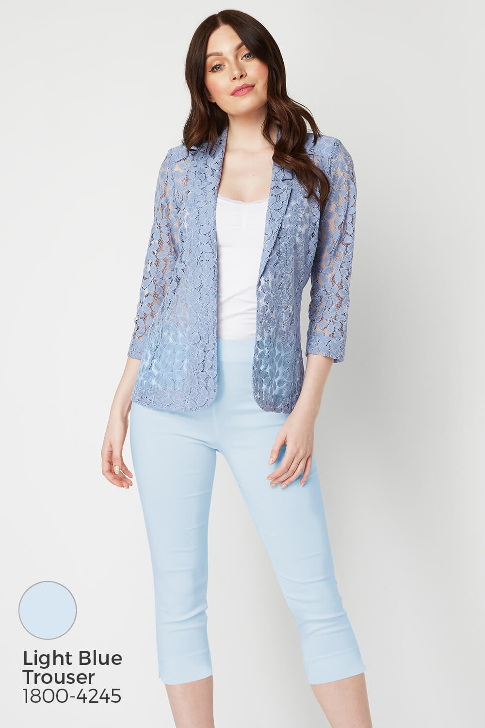 Blue Petal Lace Jacket, Image 5 of 8