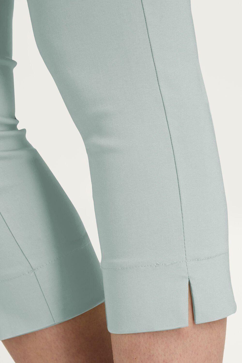 Steel Blue Cropped Stretch Trouser, Image 3 of 7