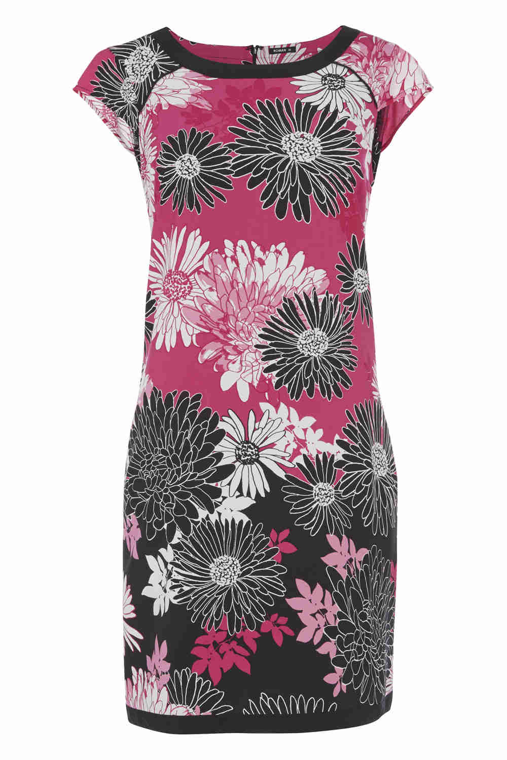 PINK Floral Print Shift Dress , Image 3 of 5