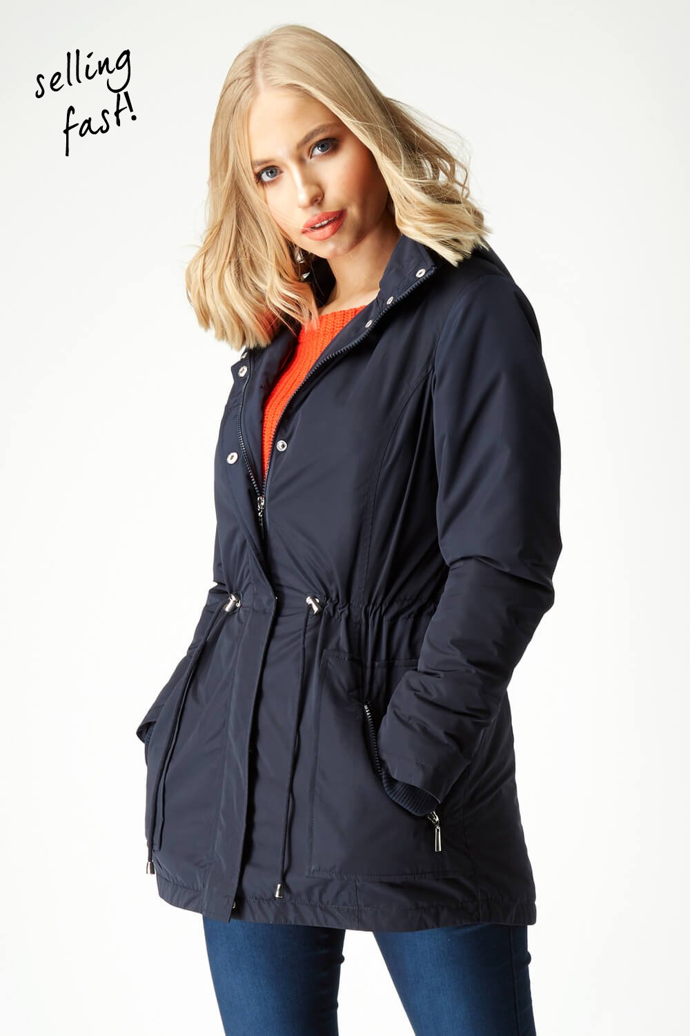 Roman originals navy outlet jacket