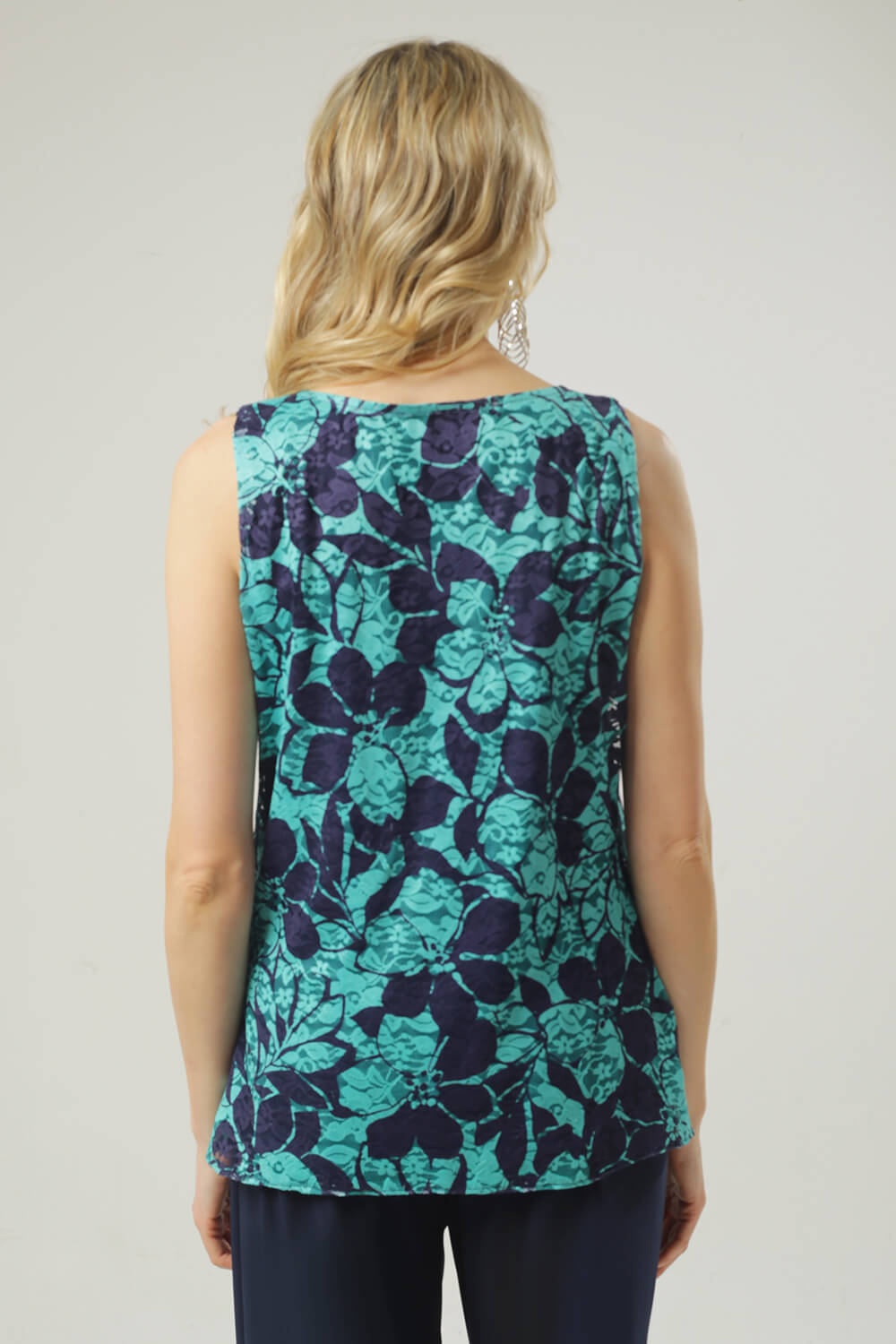 Jade Julianna Lace Printed Vest Top, Image 2 of 4