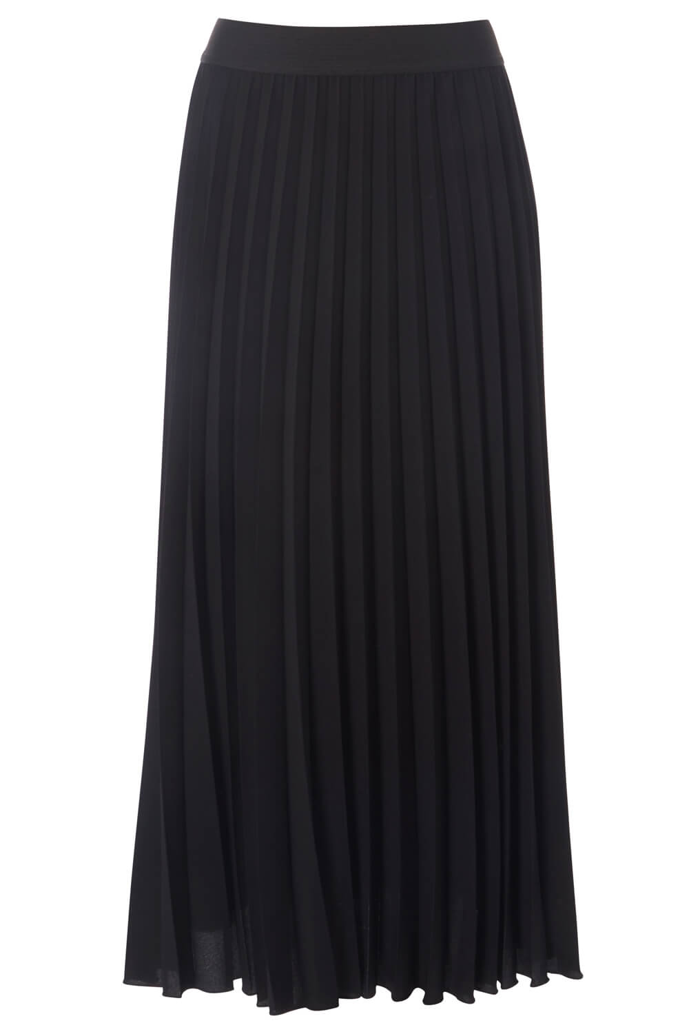 Black Pleated Maxi Skirt, Image 3 of 3