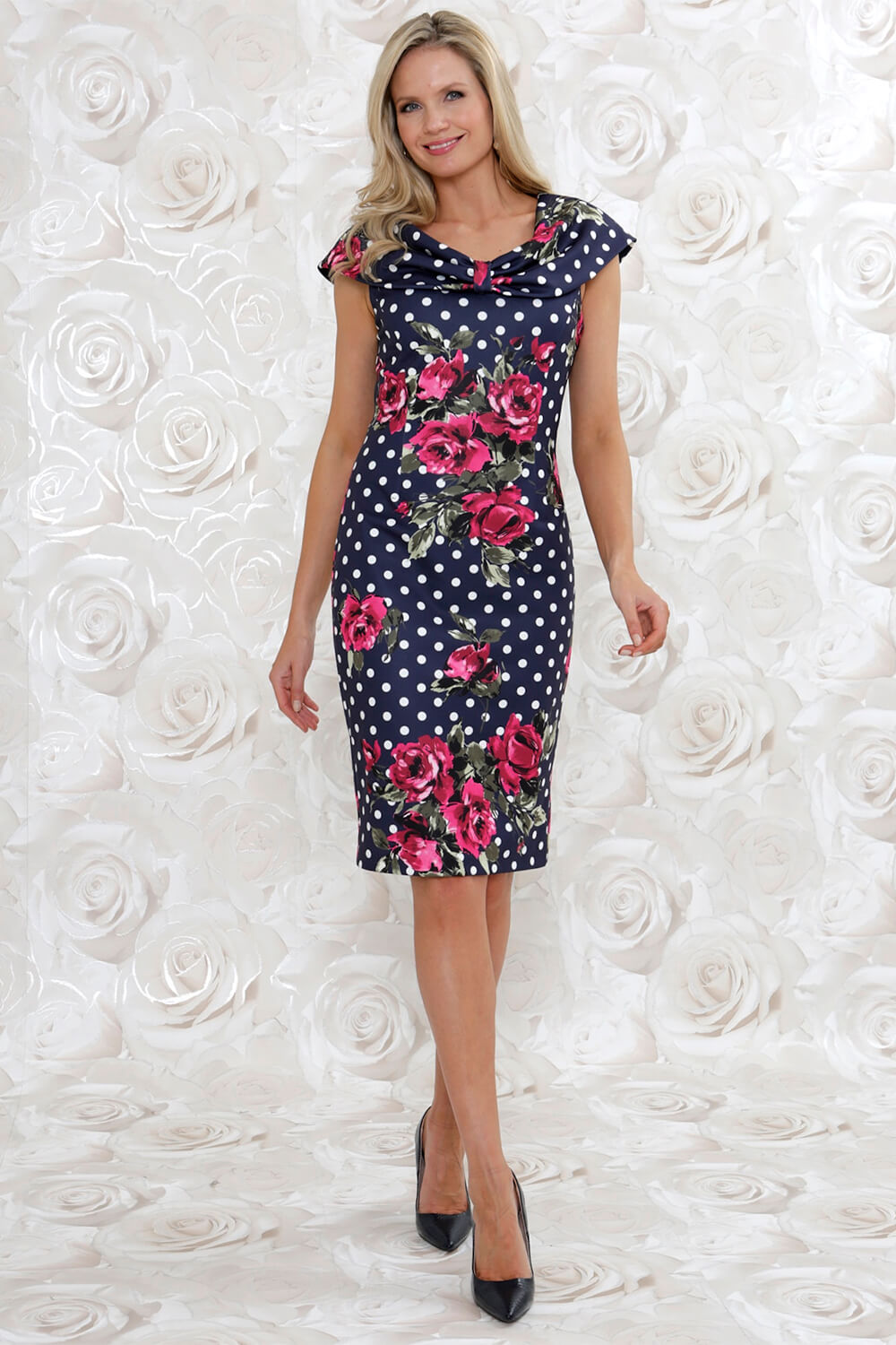 Julianna Floral Spot Print Dress