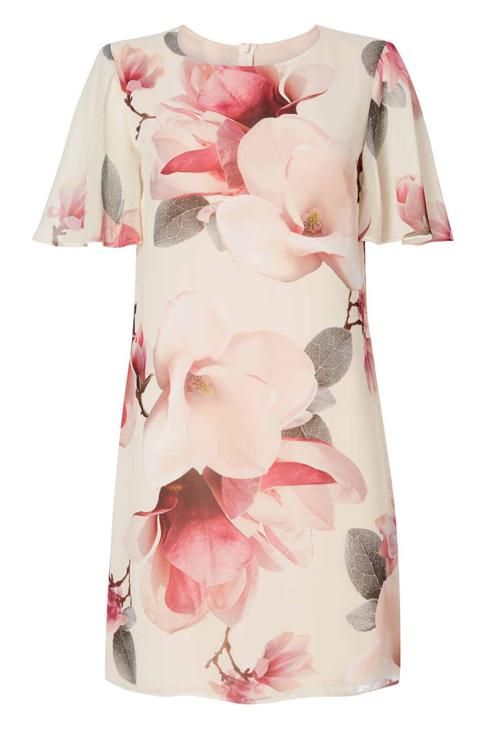Light Pink All Over Floral Print Chiffon Dress, Image 5 of 5