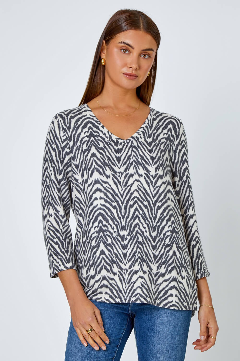 Soft Touch Animal Stretch Top