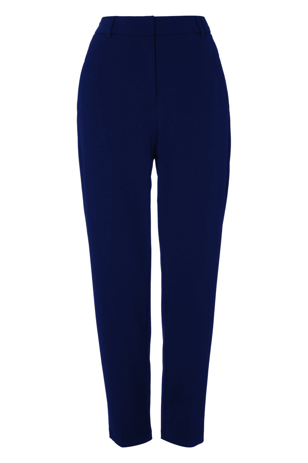 Navy  Long Straight Leg Stretch Trouser, Image 3 of 3