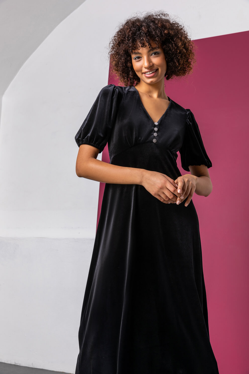 Pleated Satin Fit and Flare Dress with Feather Detail – Camille La Vie
