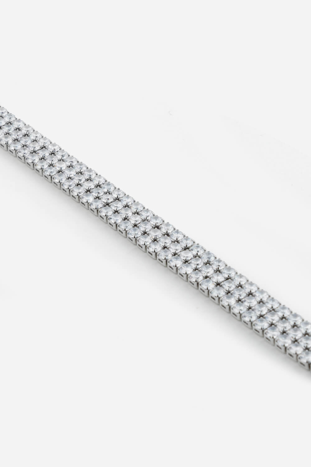 Silver Triple Layer Tennis Bracelet, Image 2 of 2
