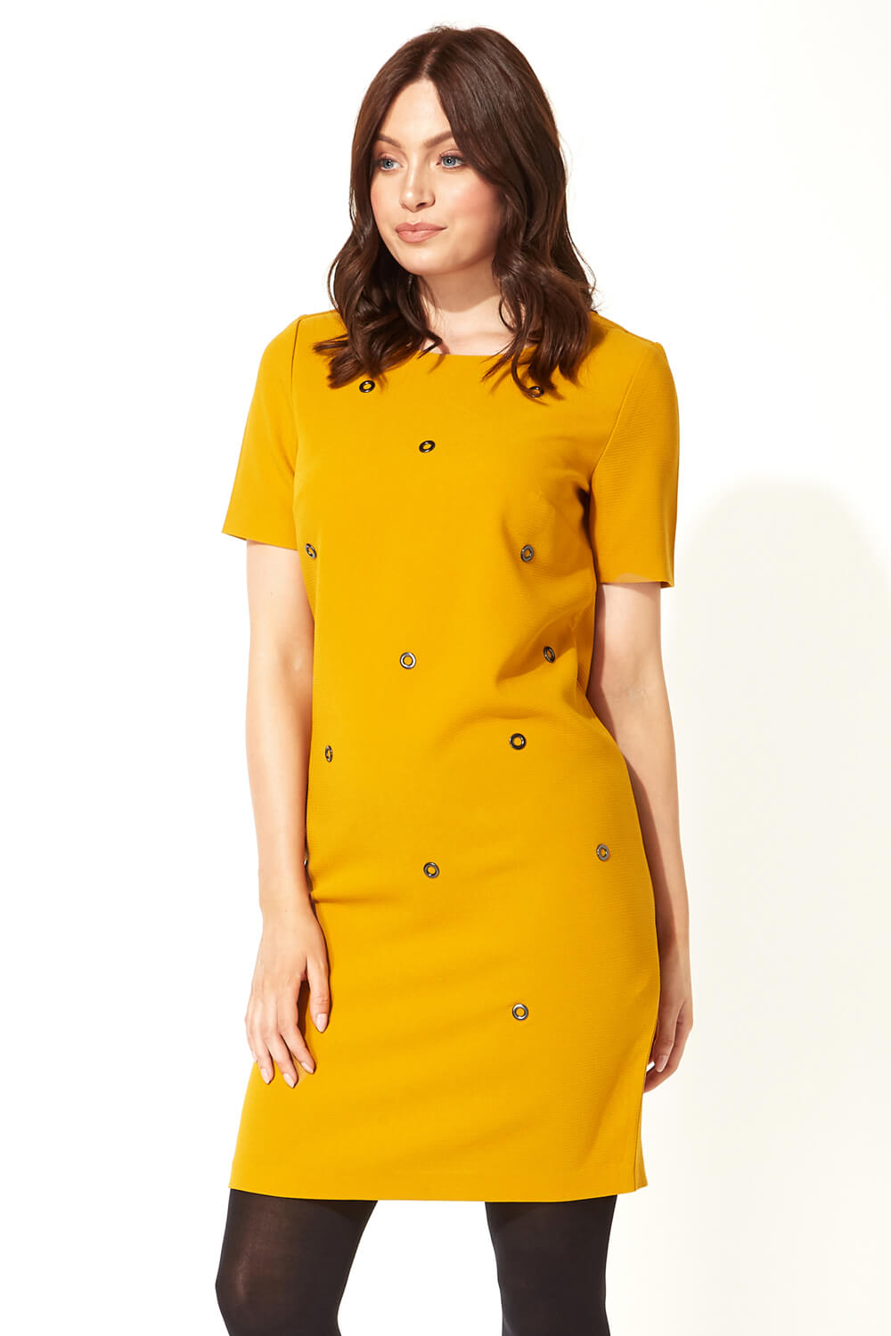 shift dress with leggings