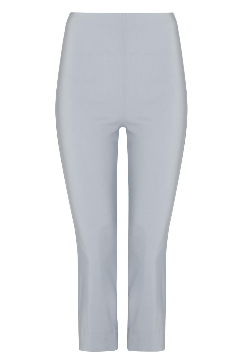 Light Grey Cropped Stretch Trouser, Image 4 of 4