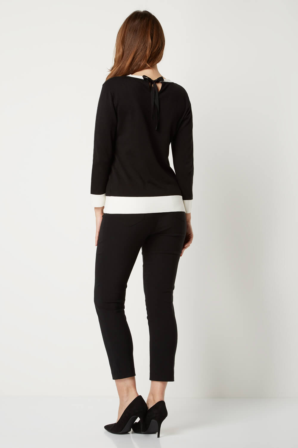 Tie Back Detail Jumper in Black Roman Originals UK