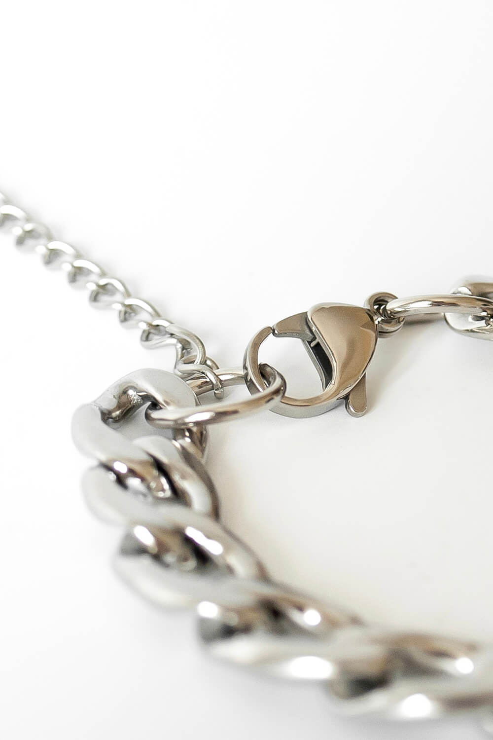 Silver Curb Chain Bracelet, Image 2 of 3