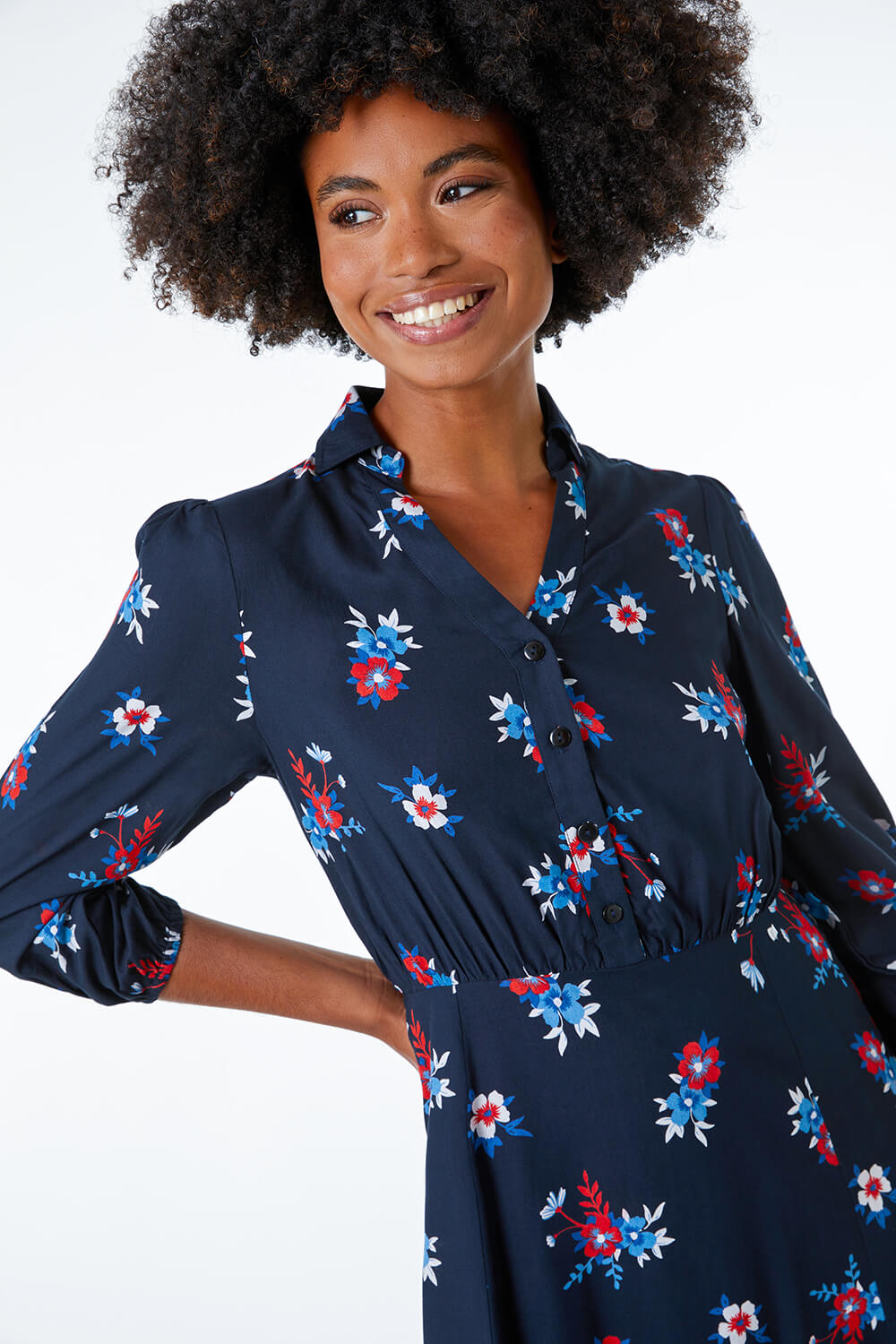 floral-print-shirt-dress-in-navy-roman-originals-uk