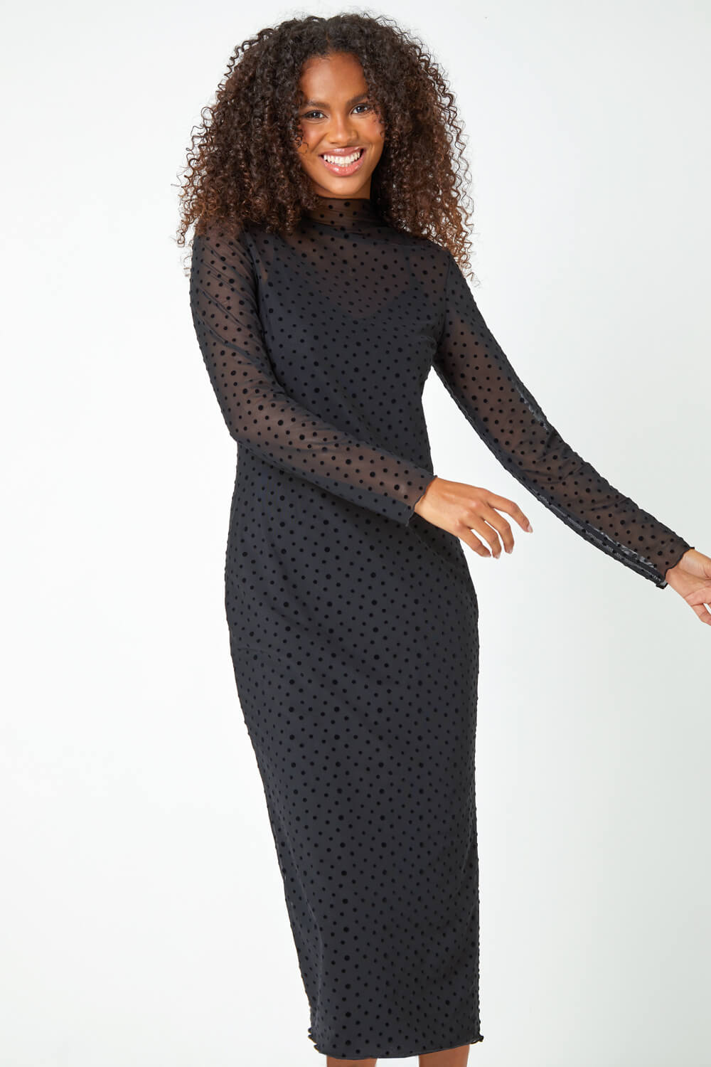 Polka 2025 mesh dress