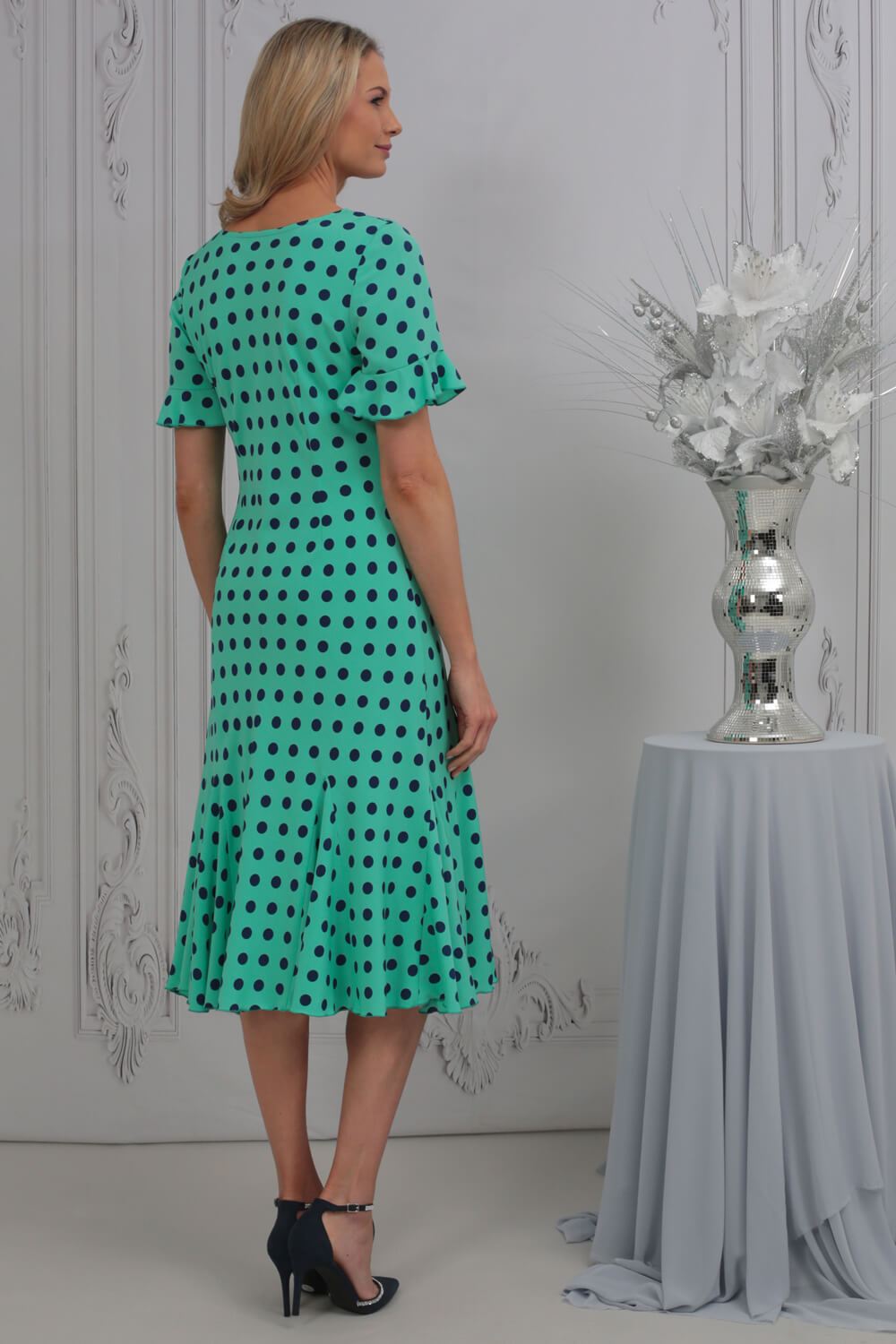 Turquoise polka outlet dot dress