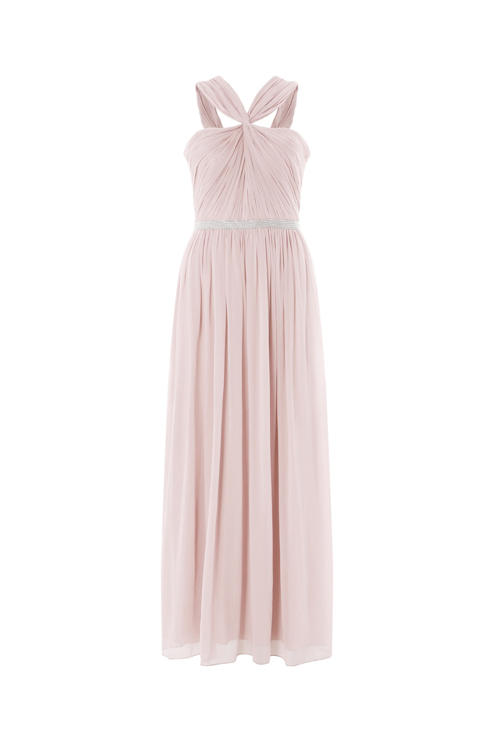 Light Pink Bead Embellished Maxi Dress, Image 5 of 5