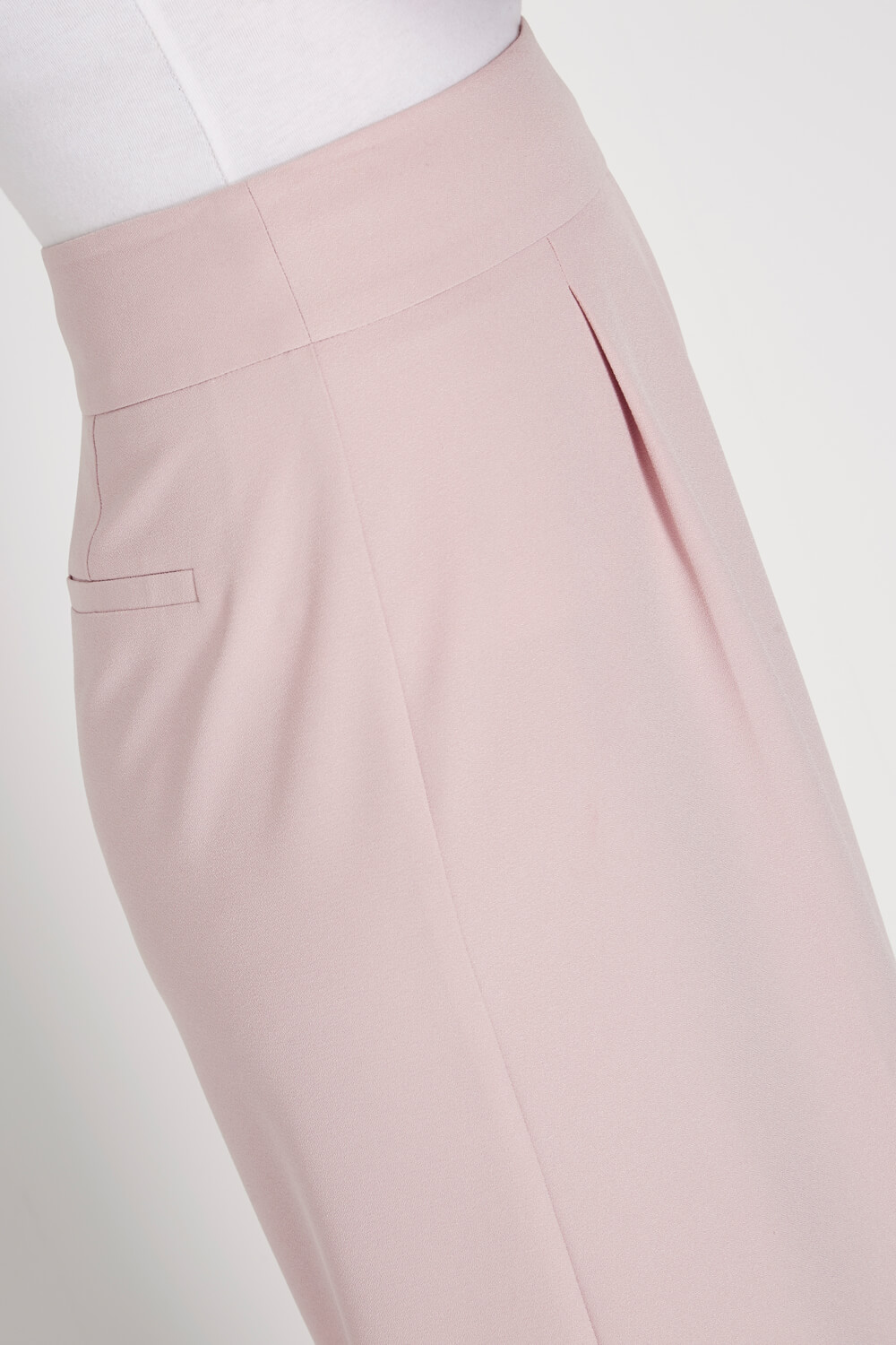 Light Pink Cropped Wide Leg Culotte , Image 4 of 5