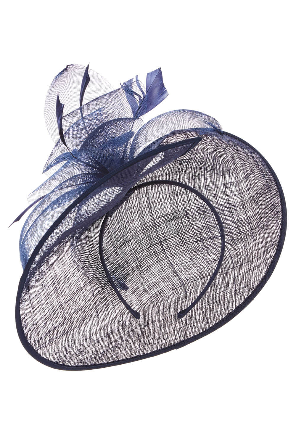 Feather Detail Disc Fascinator 