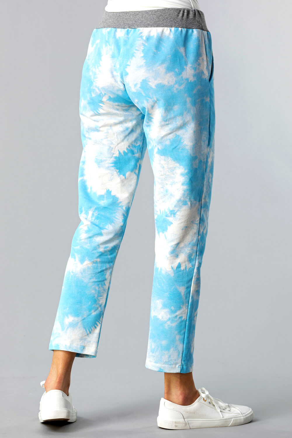 Turquoise Tie Dye Lounge Joggers, Image 2 of 4