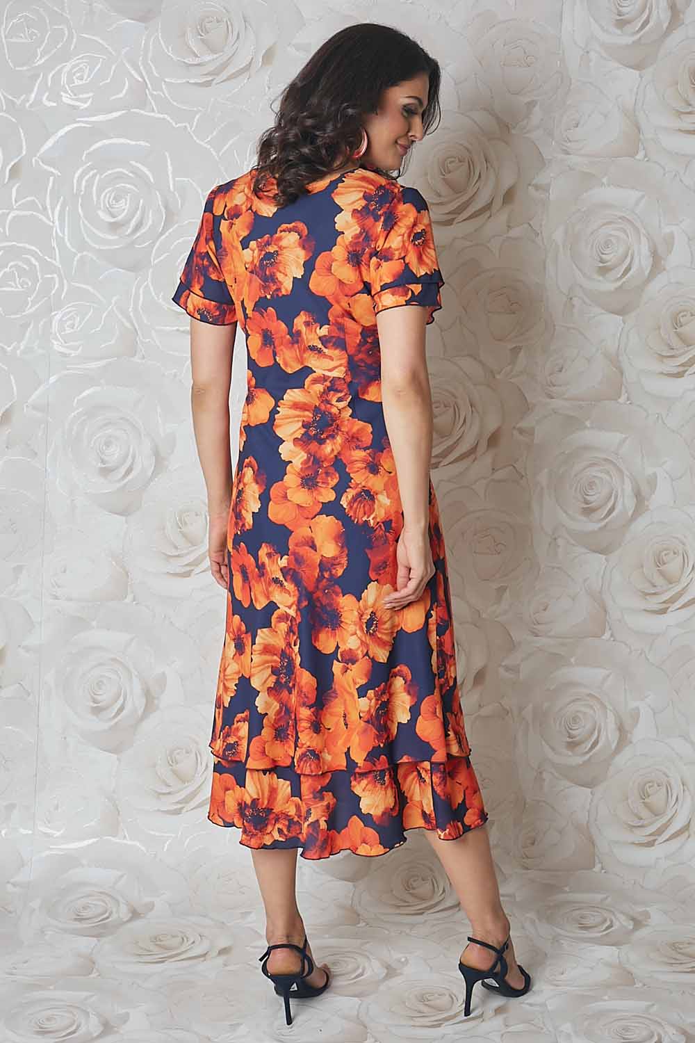 ORANGE Julianna Floral Print Dress, Image 2 of 4