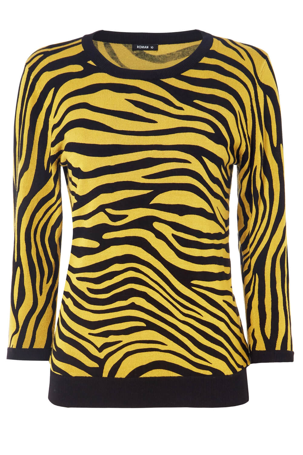 zebra pattern jumper